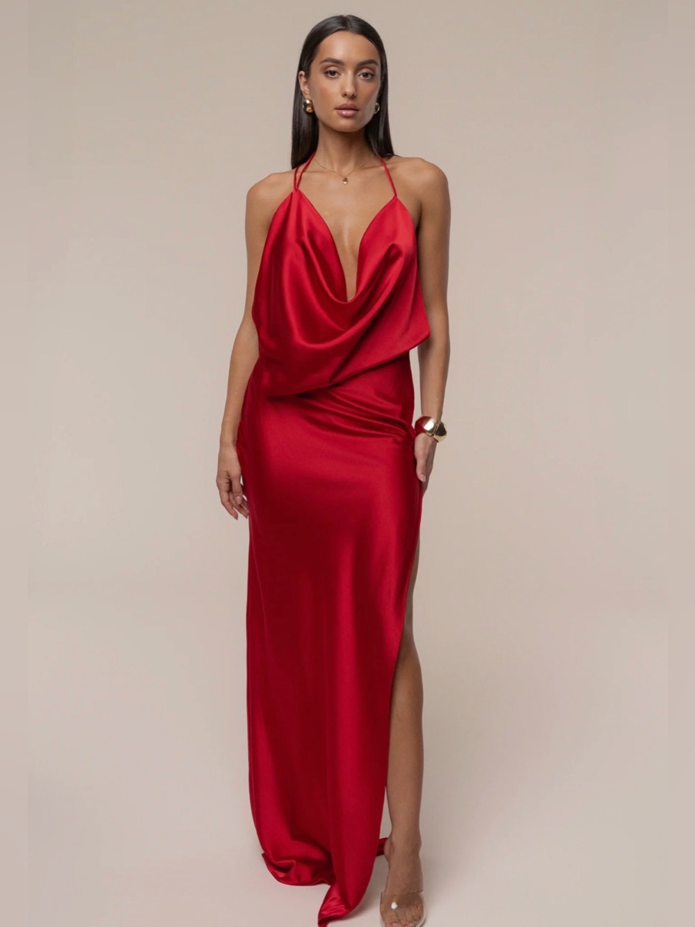 JLUXELABEL Delmara dress Red